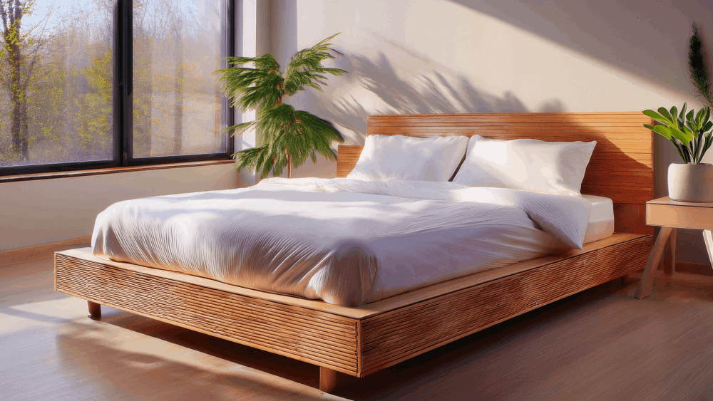 Holz-Wasserbett